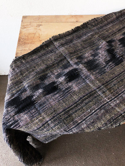 Vintage Homespun Ikat Textile