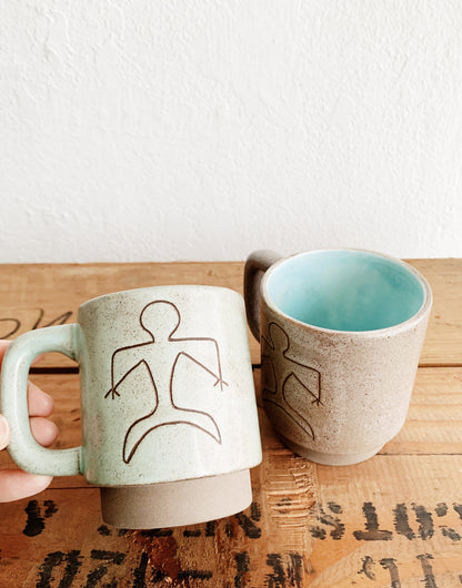 Kyoichi Yanagihara Handmade Pottery Mugs