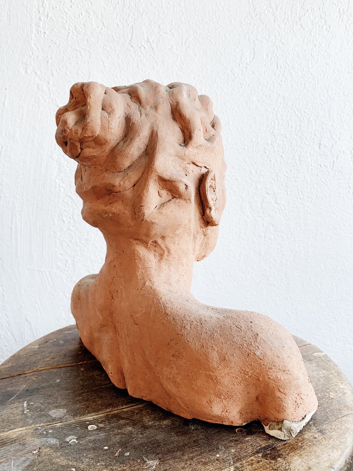 Vintage Clay Bust / Sculpture