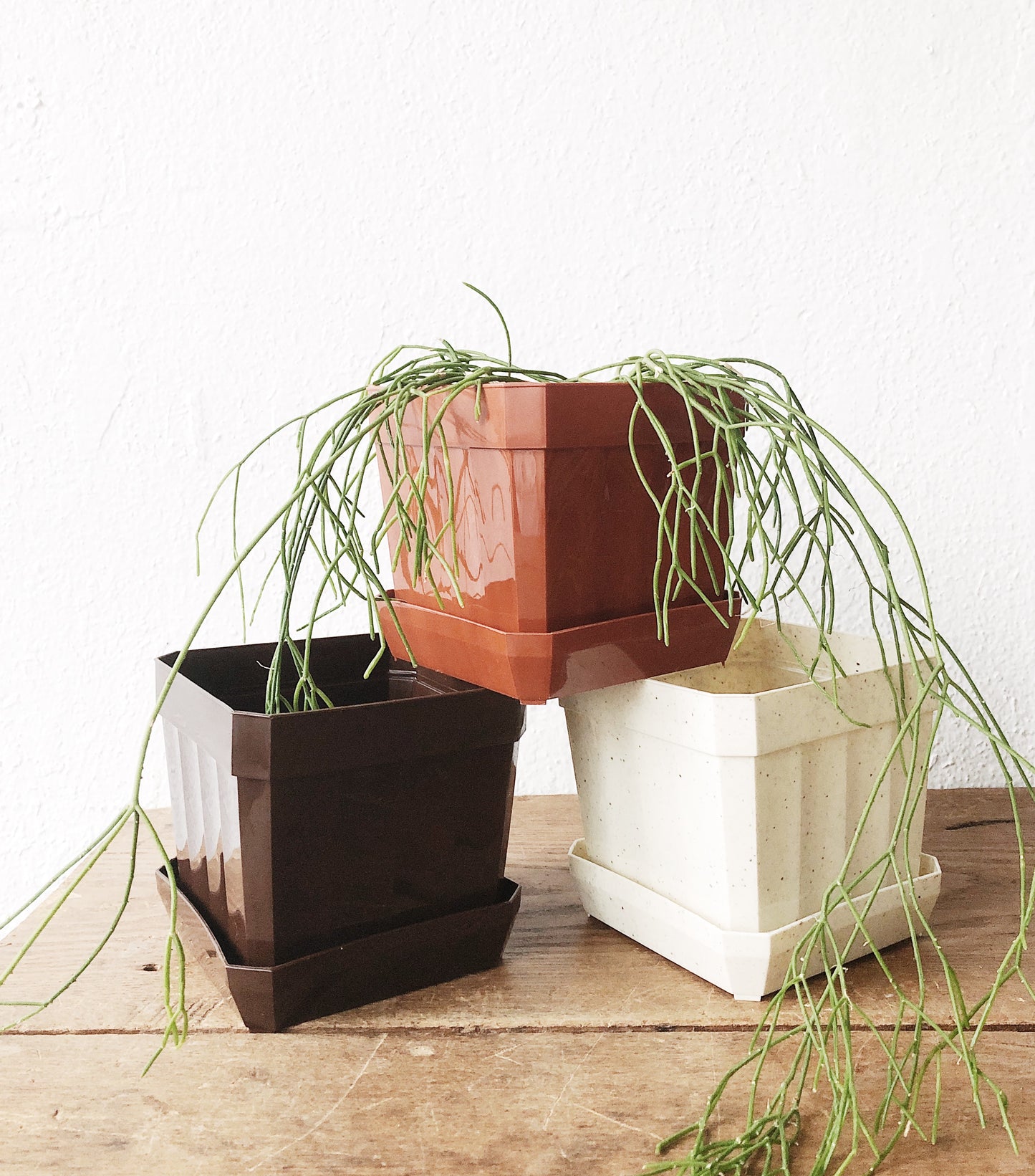 Vintage Plastic Plant Pots