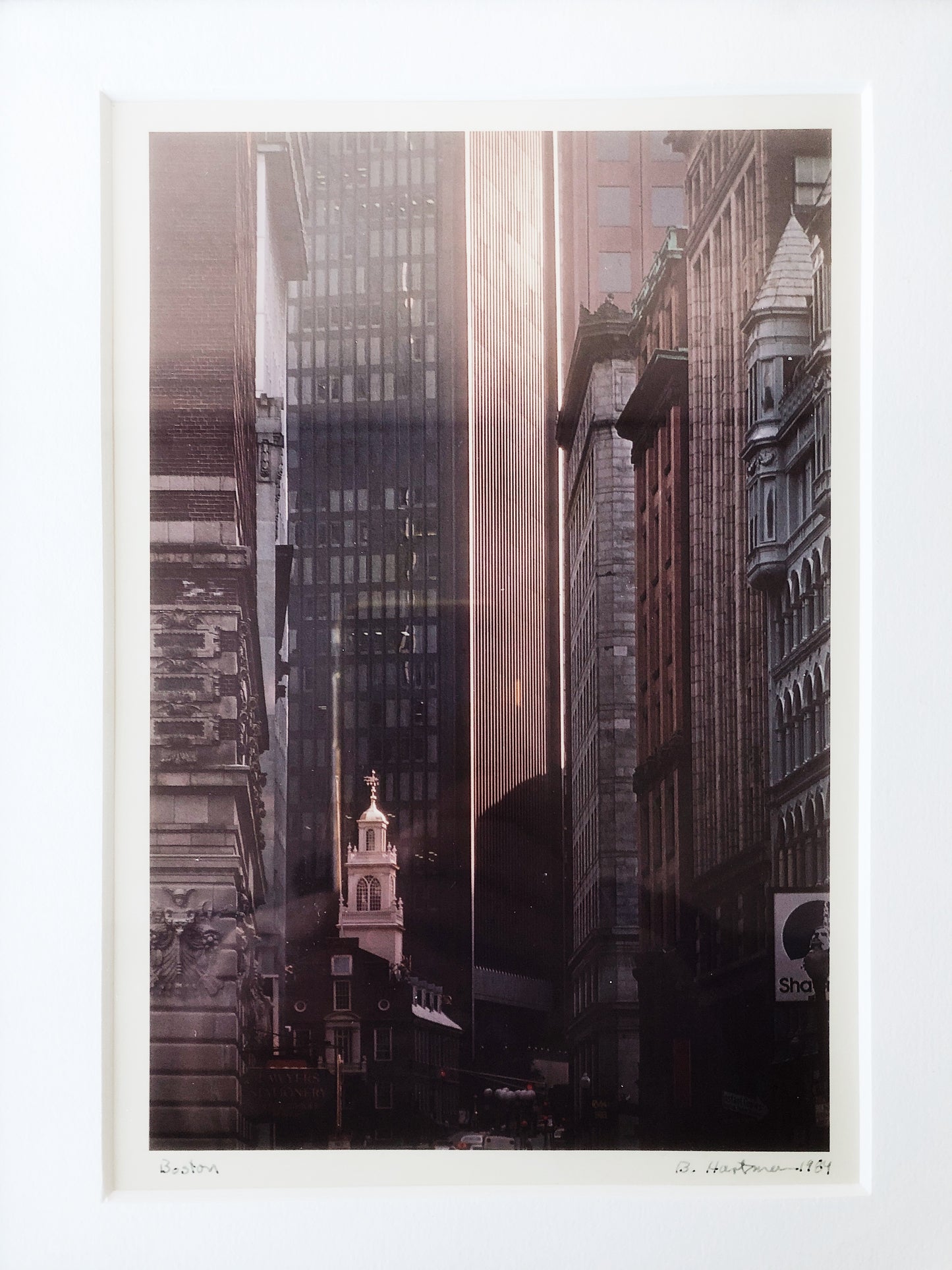 Vintage Boston Tinted Photograph