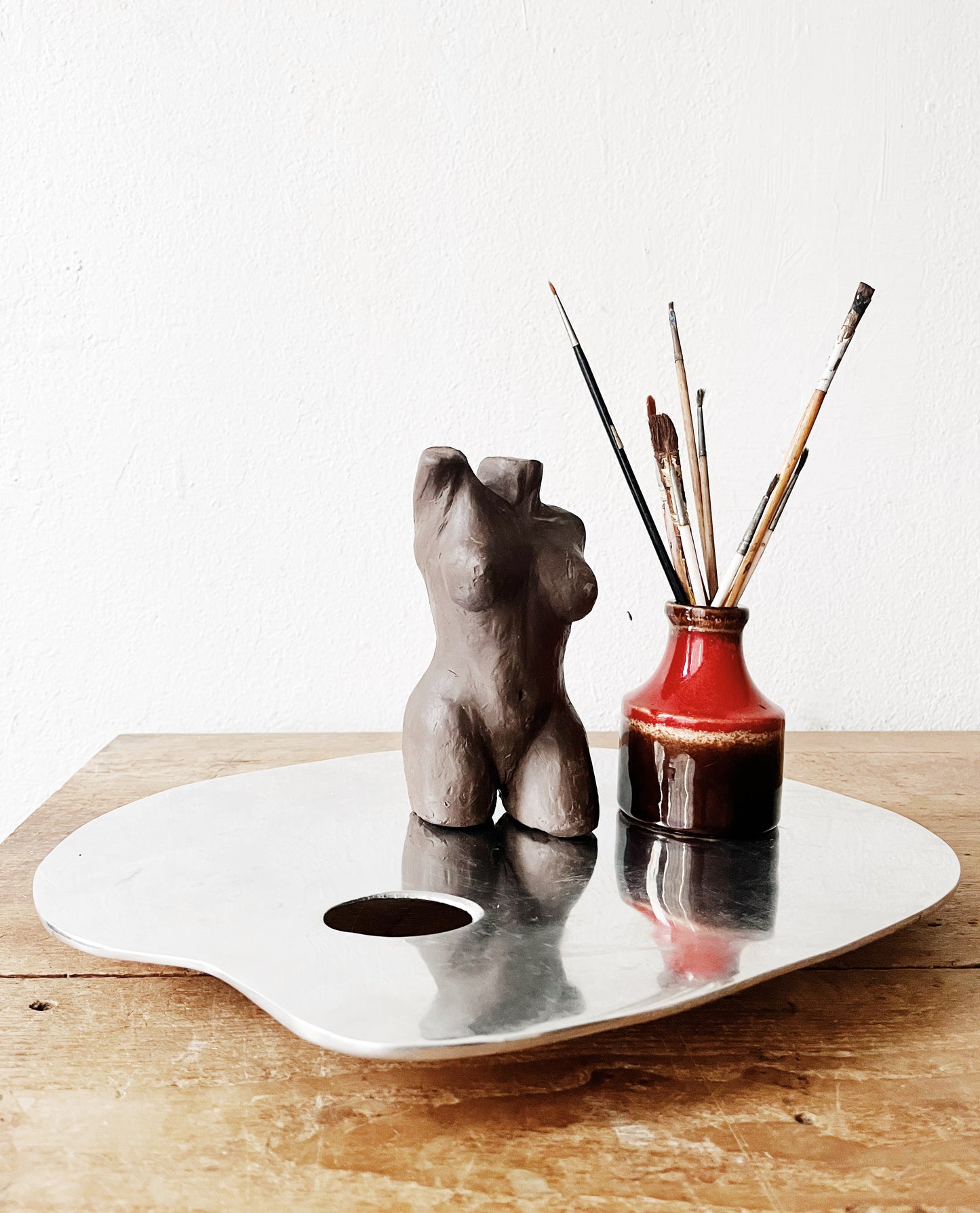 Post Modern Chrome Palette Tray