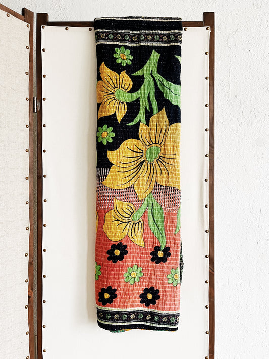 Vintage Kantha Quilt
