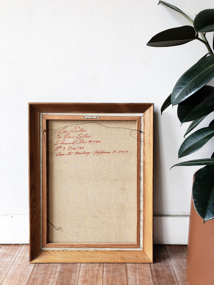 Vintage Mid Century Abstract Oil Painting