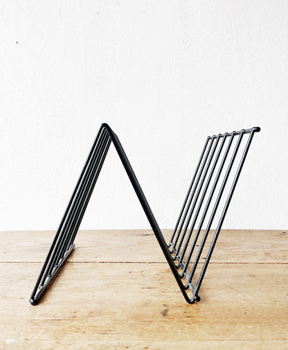 Vintage Metal Record Rack