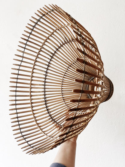 Large Antique Japanese Fish Trap Basket