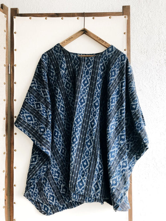 Woven Indigo Ikat Tunic