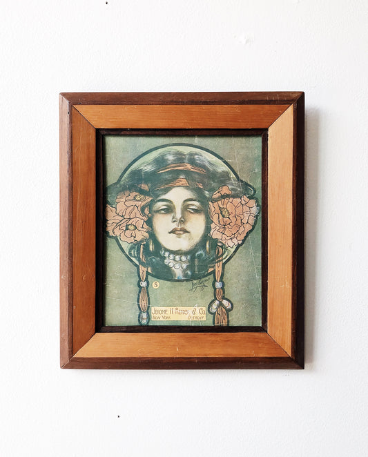 Original Vintage Sheet Music Litho