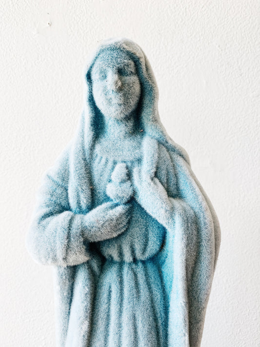 Large Vintage Flocked Mary Bank