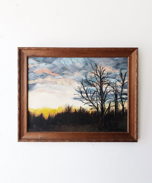 Vintage Sunrise Painting