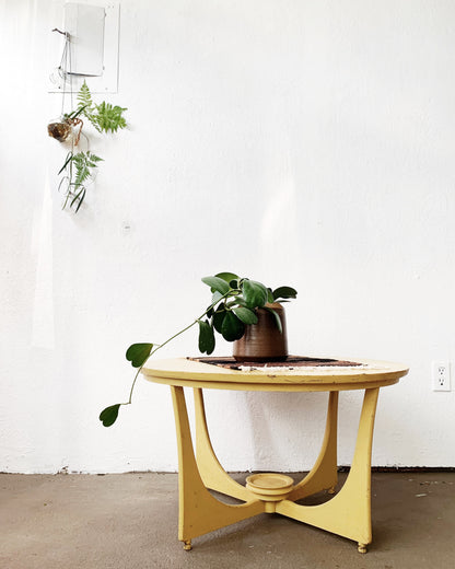 Vintage Yellow Coffee Table