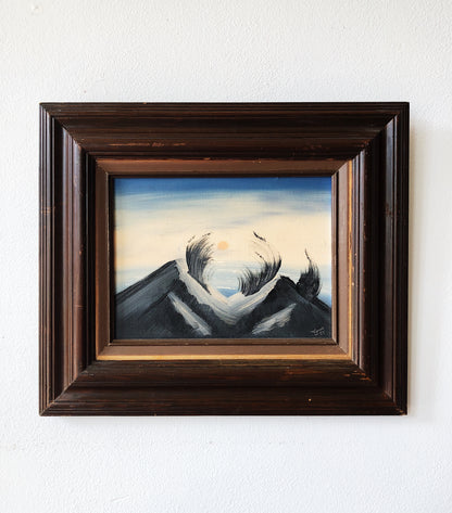 Vintage Stylized Dunes Landscape Painting