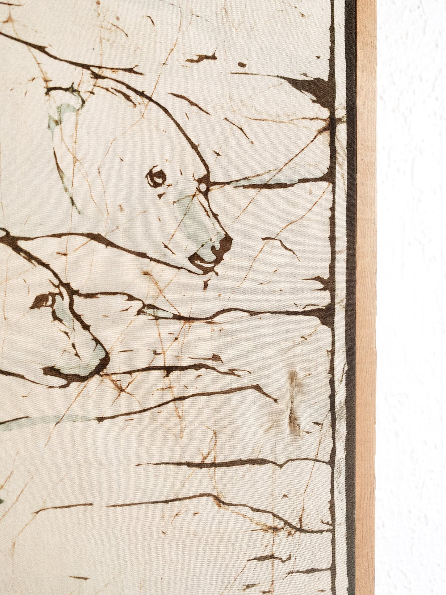 Vintage Cotton Batik Polar Bears