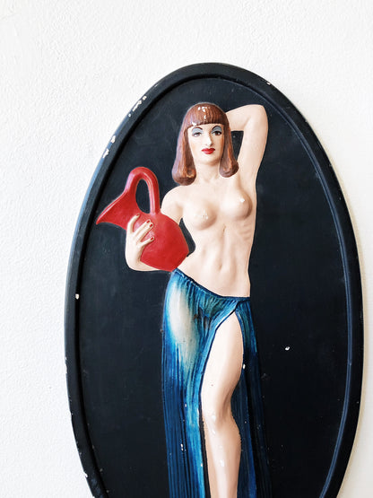 Stunning Chalkware Goddess