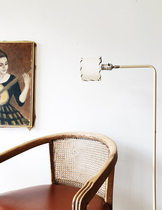 Vintage Enamel Floor Lamp