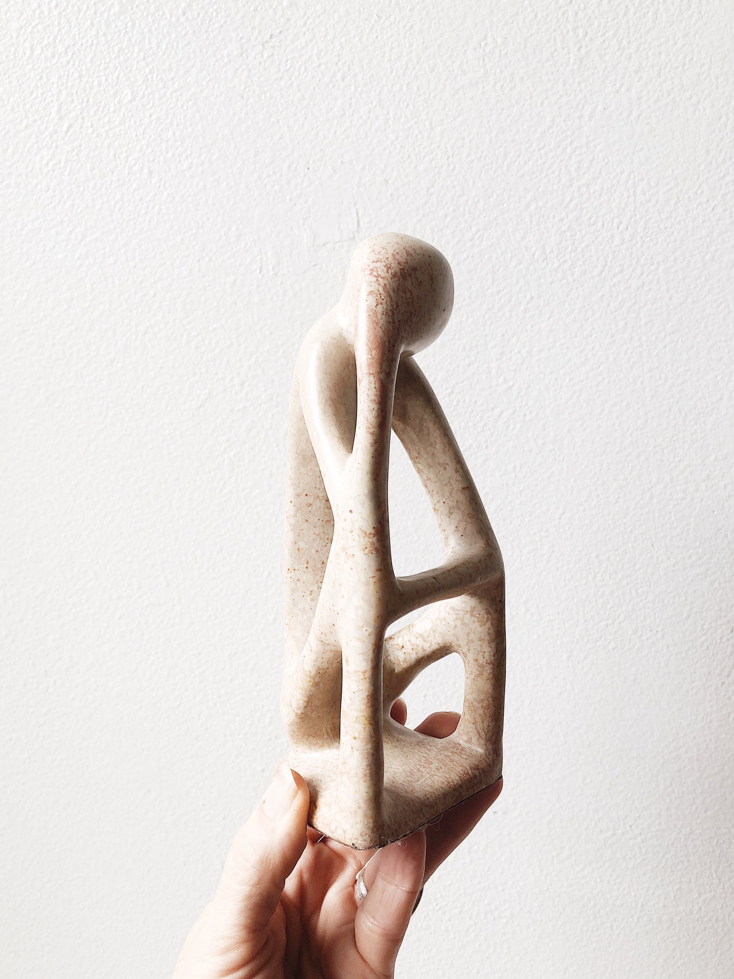 Vintage Soapstone Thinker Sculpture