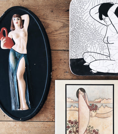 Stunning Chalkware Goddess