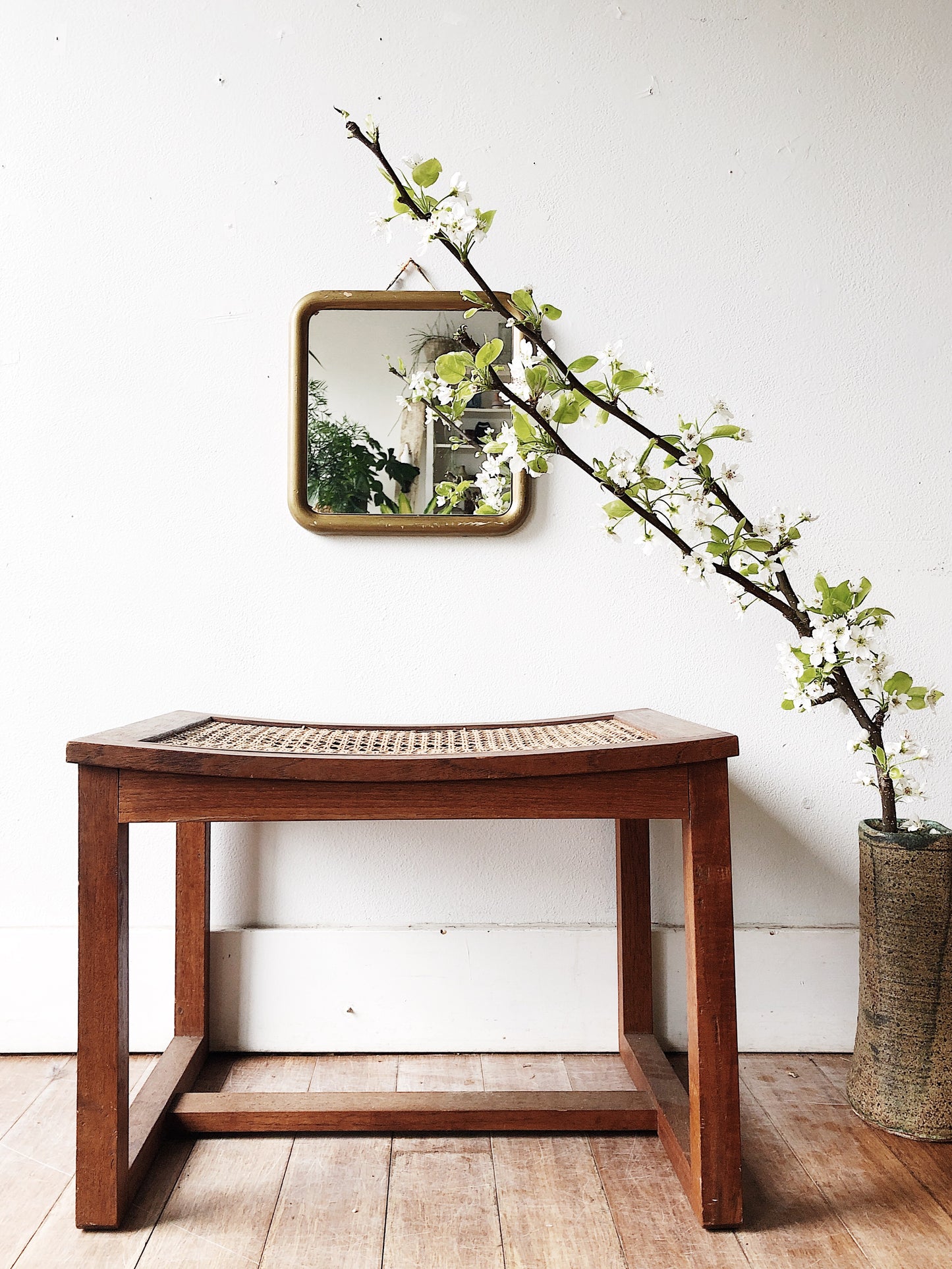 Vintage Gold Leafed Resin Mirror