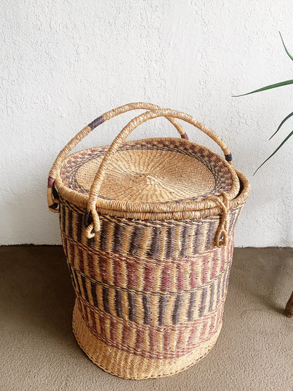 Large Lidded Basket