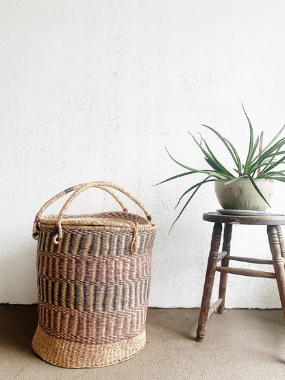 Large Lidded Basket