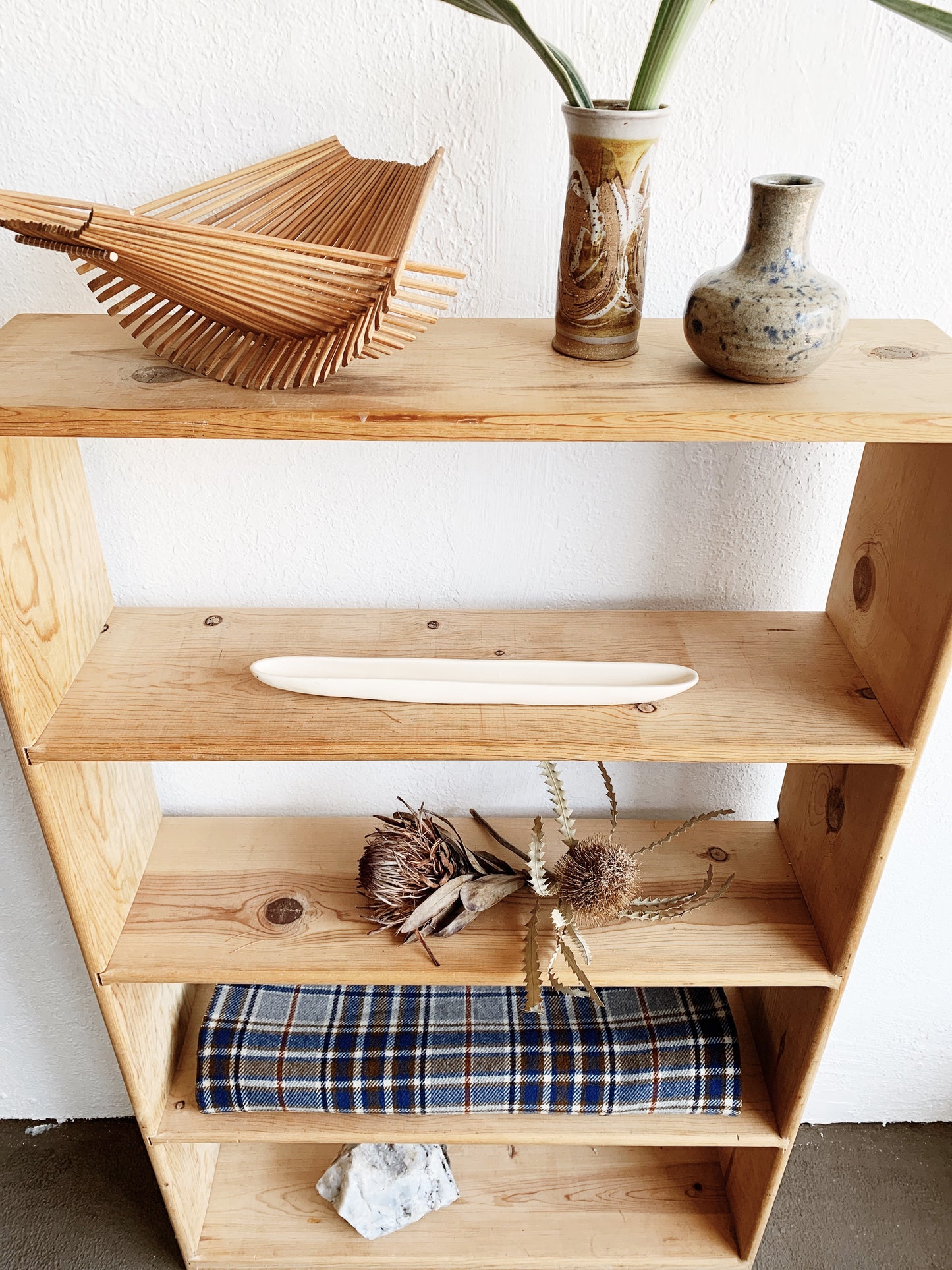 Pine Wood Bookshelf
