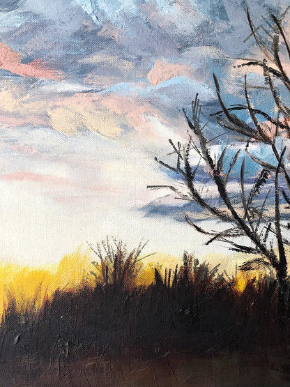 Vintage Sunrise Painting