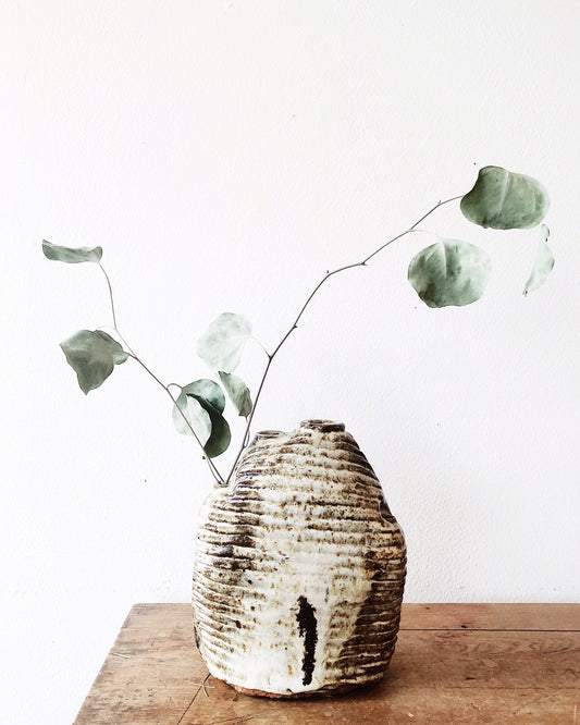 Vintage Hand Built Ikebana Vase