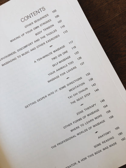 Vintage 1970s Massage Book