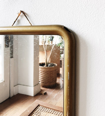 Vintage Gold Leafed Resin Mirror