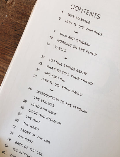 Vintage 1970s Massage Book
