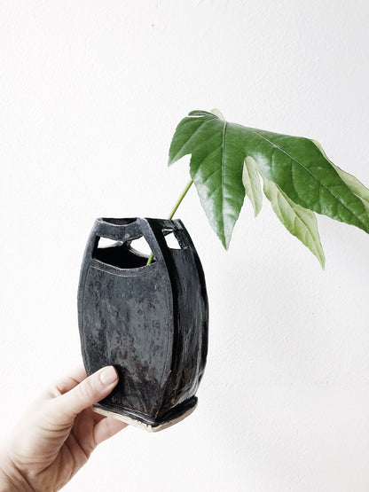 Handmade Ceramic Cutwork Vase