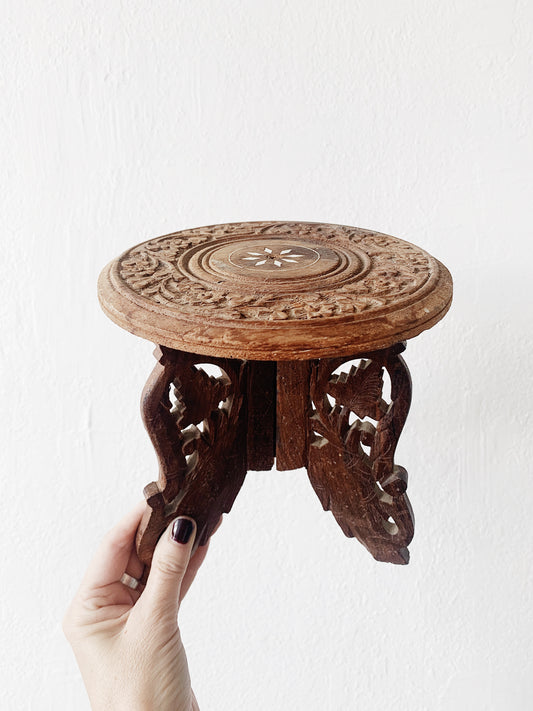 Vintage Cutout Wood Stand