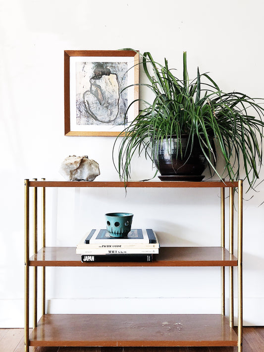 Vintage Mid Century Metal Shelf