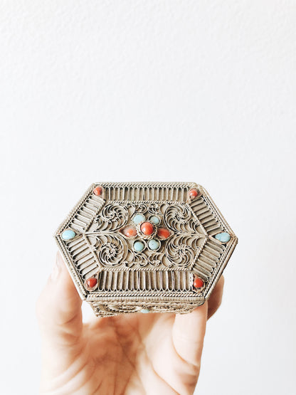 Vintage Filigree Box