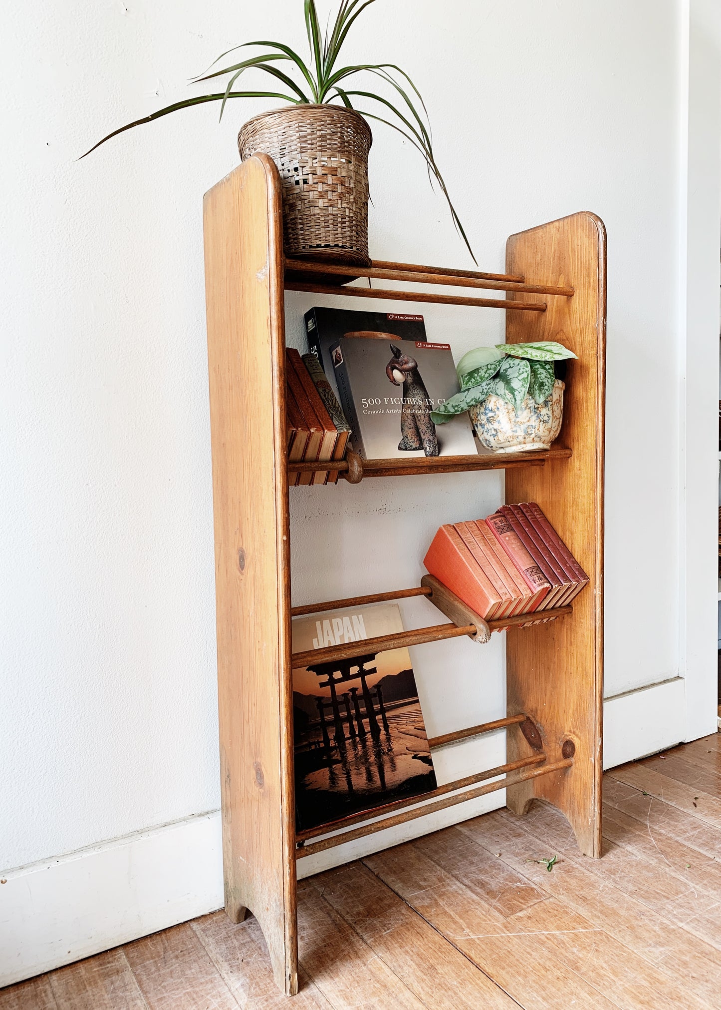 Vintage Wood Bookshelf