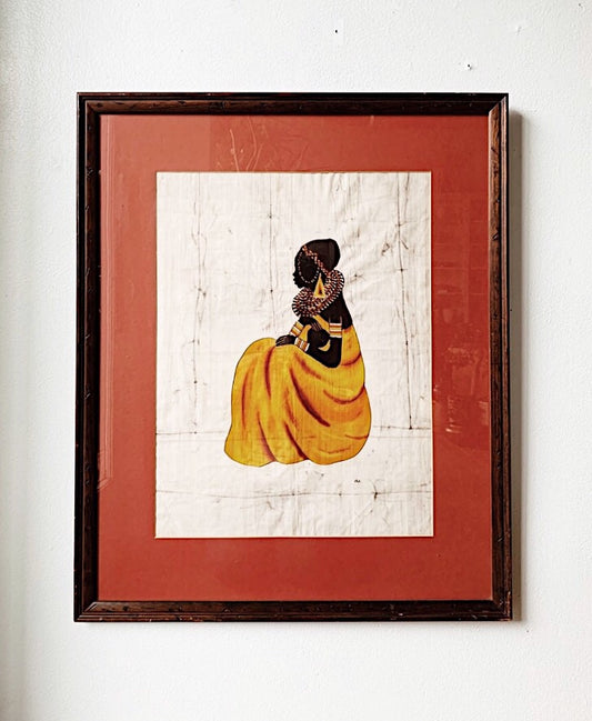 Vintage Batik African Art