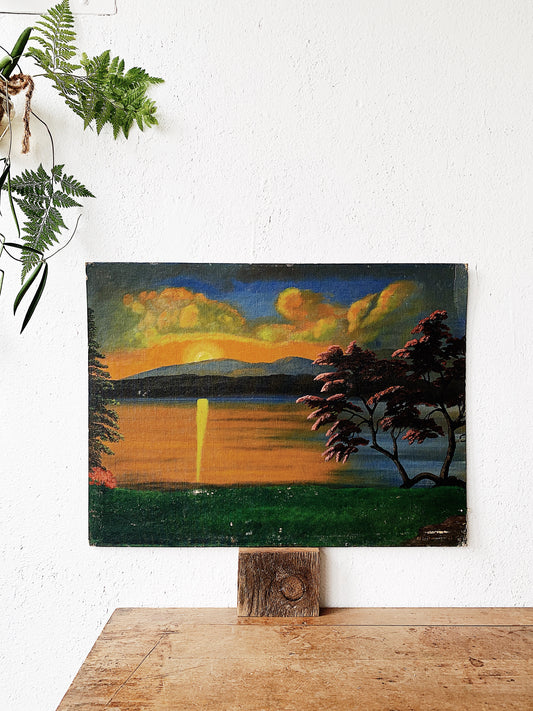 Vintage Landscape Oil Painting