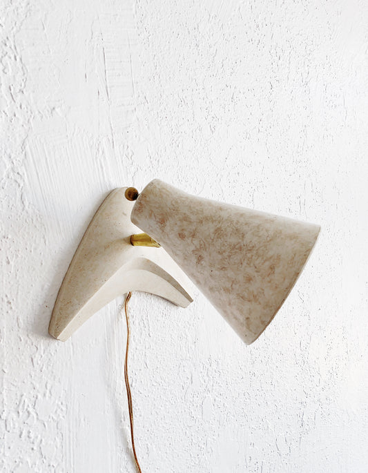 Mid Century Boomerang Base Sconce