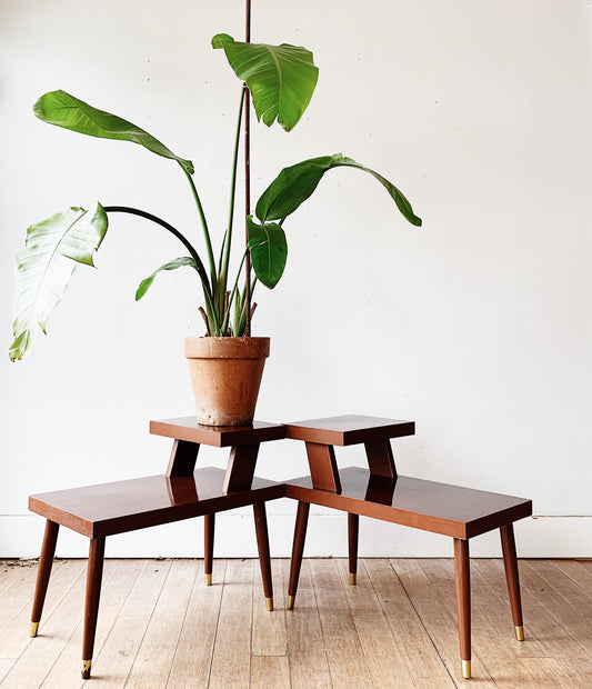 Mid Century Two Tiered End Table