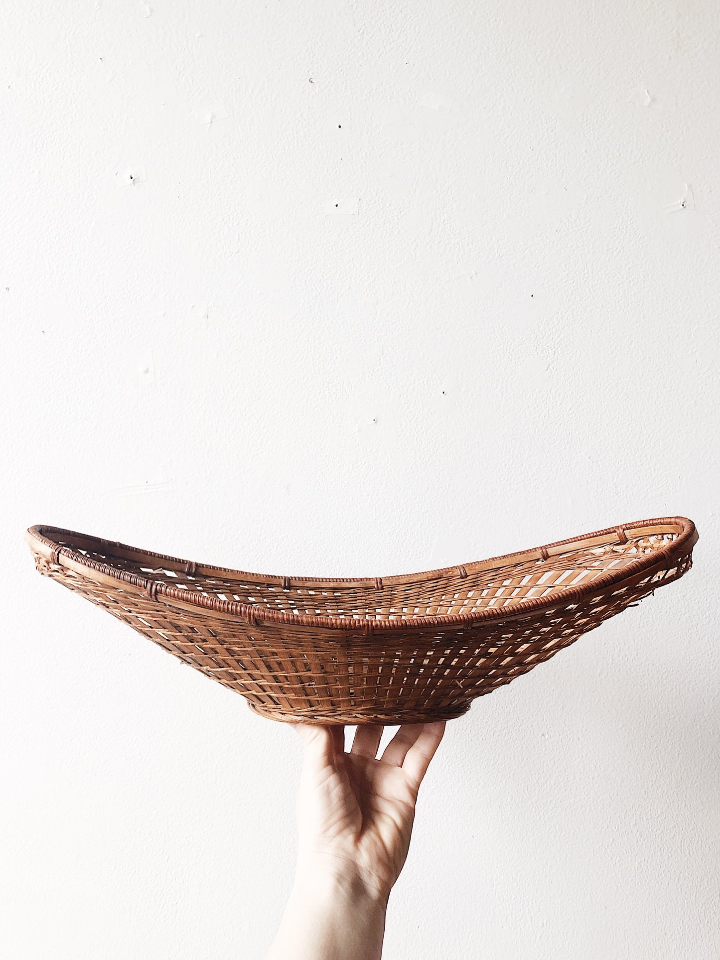Vintage Oblong Gathering Basket