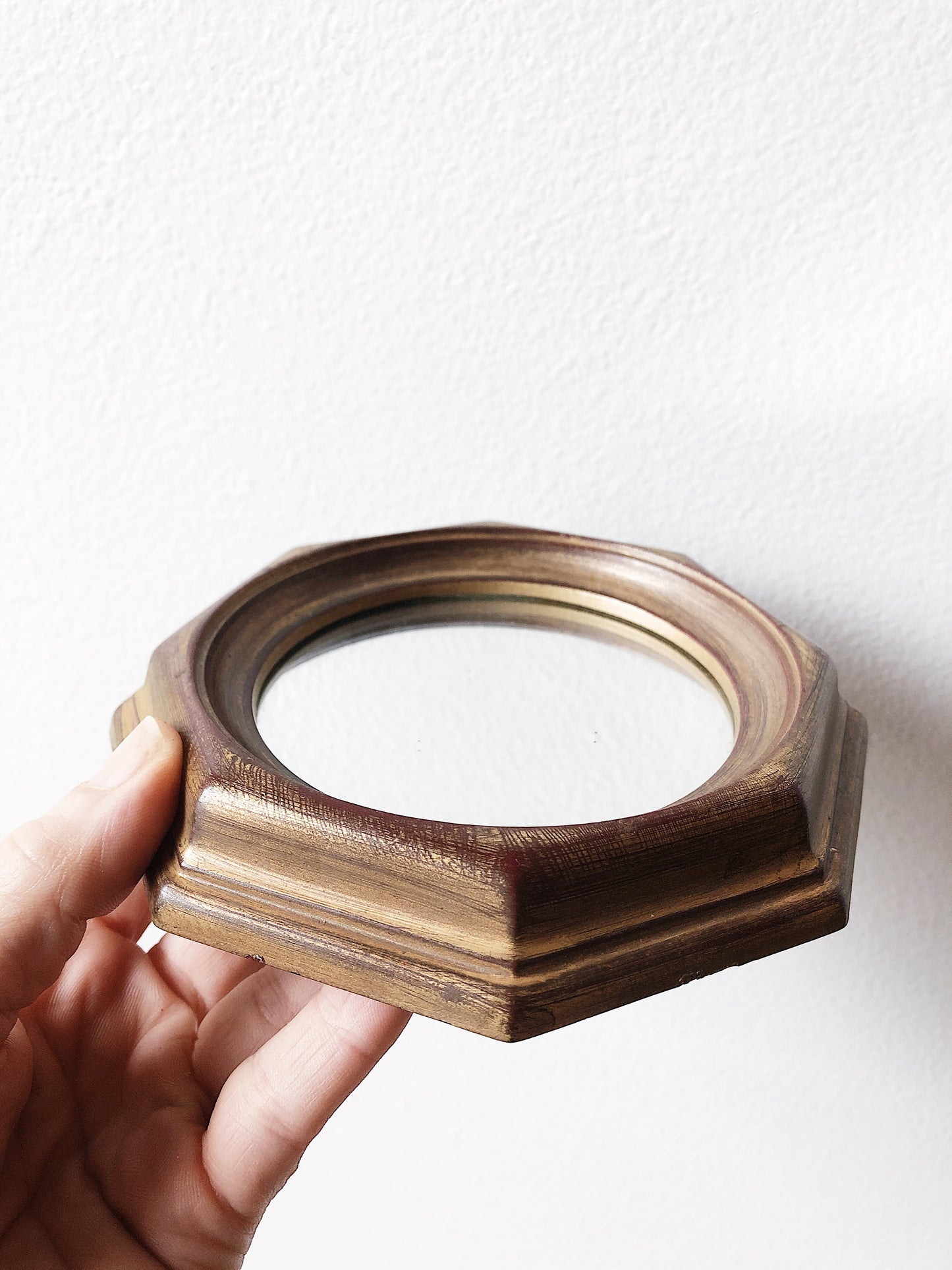 Vintage Petite Octagonal Mirror