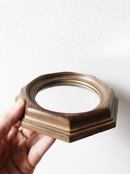 Vintage Petite Octagonal Mirror