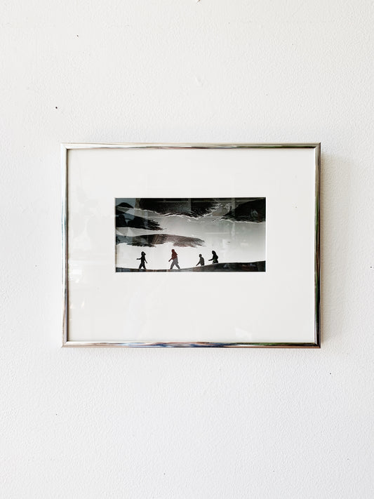 Vintage Framed Black and White Photograph