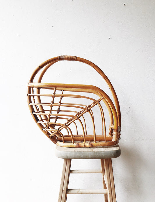 Vintage Bamboo Magazine Holder