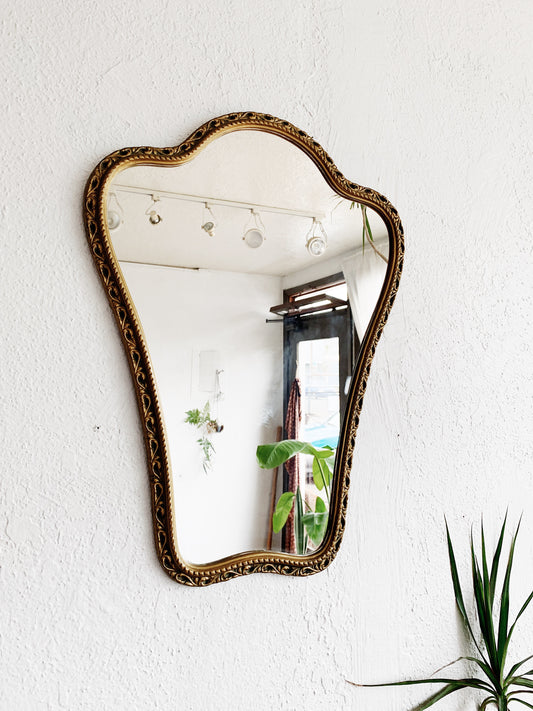 RESERVED Vintage Gold Framed Mirror