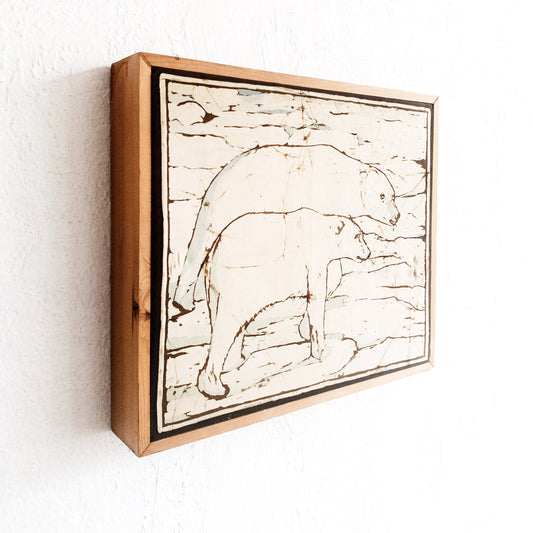 Vintage Cotton Batik Polar Bears