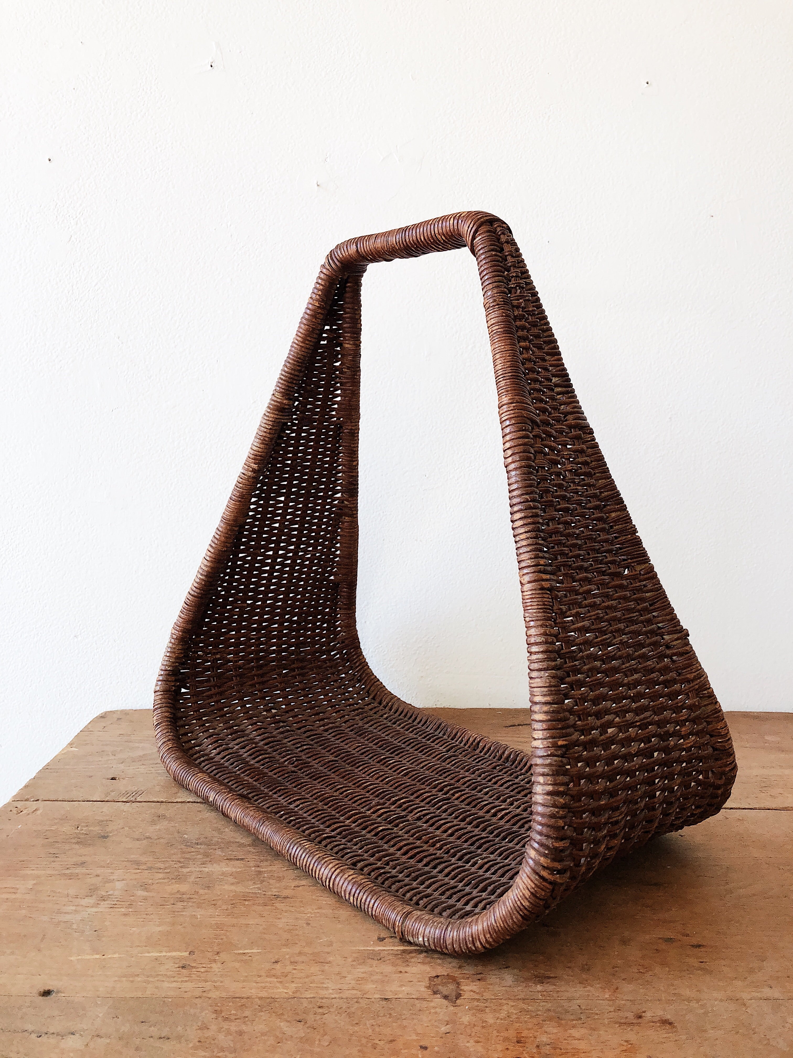 Vintage Triangular Basket Hanger
