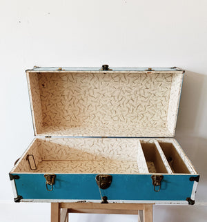 1950s Student Sized Travel Trunk