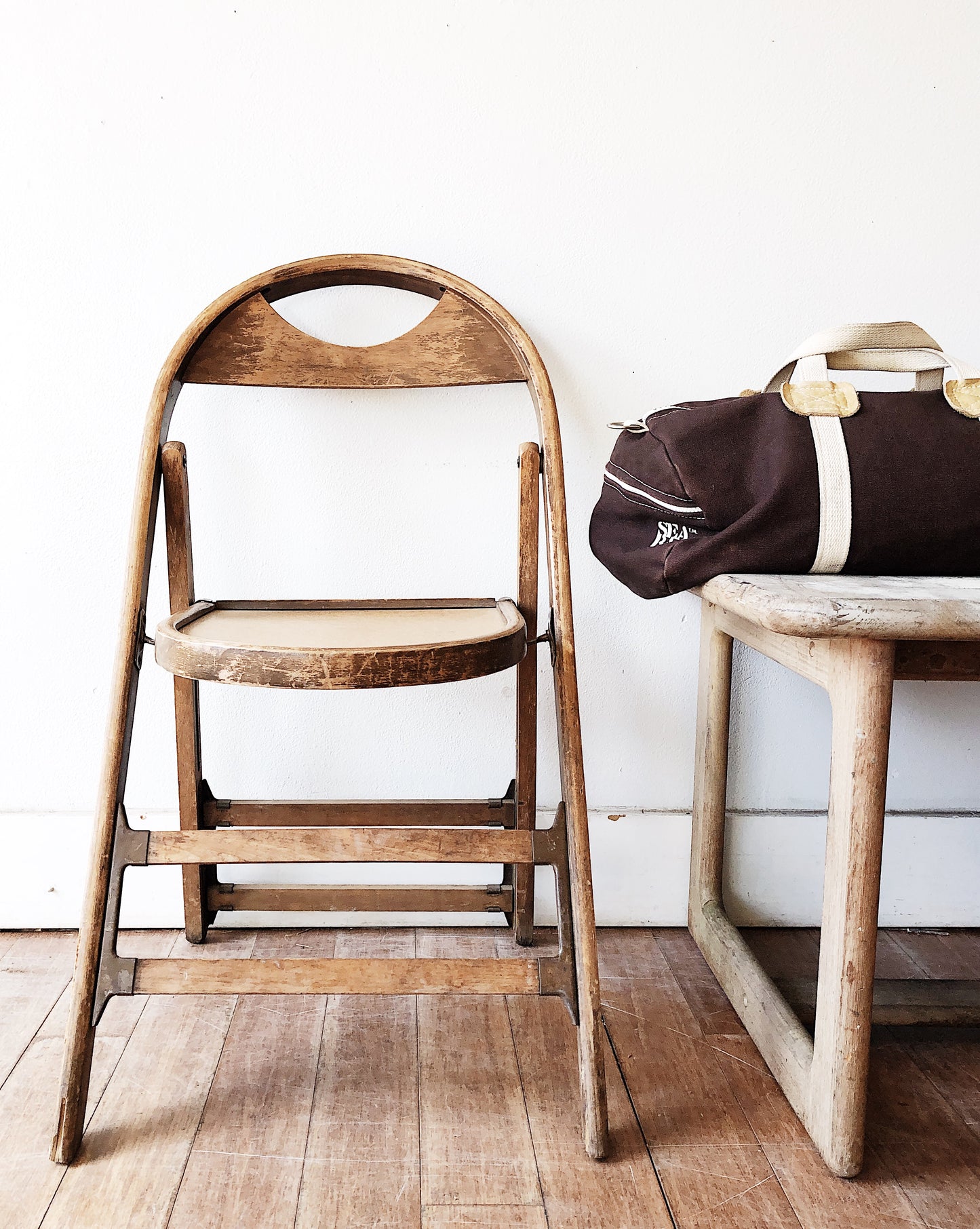Vintage Wooden Folding Chair