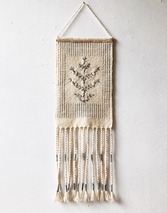 Vintage Wool Embroidered Weaving